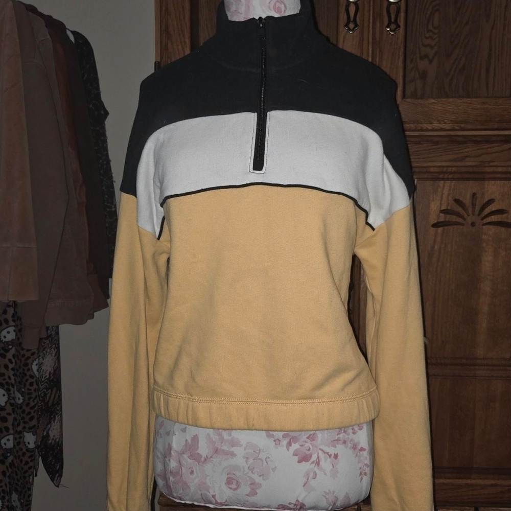 Hollister Vintage Color-Block Cowl Neck Sweater